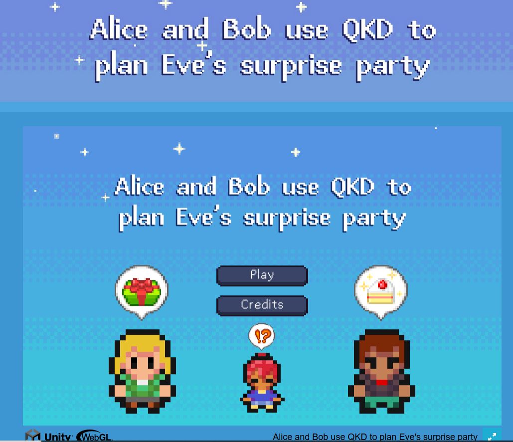 Alice and Bob use QKD